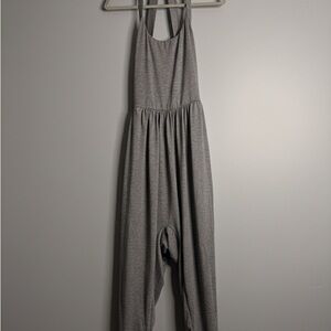 Halara Cloudful™ Charcoal Gray Jumpsuit – Size Medium | Easy-Access Back Design